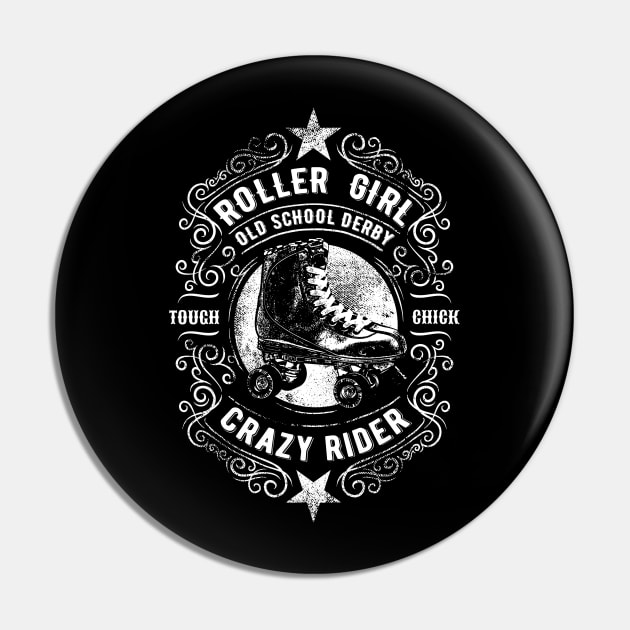 Roller Girl Crazy Rider Pin by LittleBean