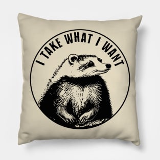 Honey Badger Pillow