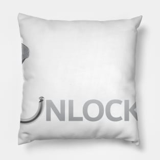 Unlocked White Pillow