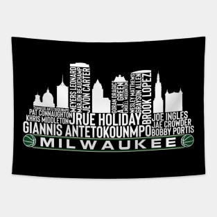 Milwaukee Basketball Team 23 Player Roster, Milwaukee City Skyline Tapestry