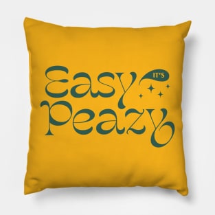 Easy Peazy! (color version) Pillow