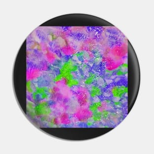 Purple and Green Vibrant Sparkle Abstract Pin