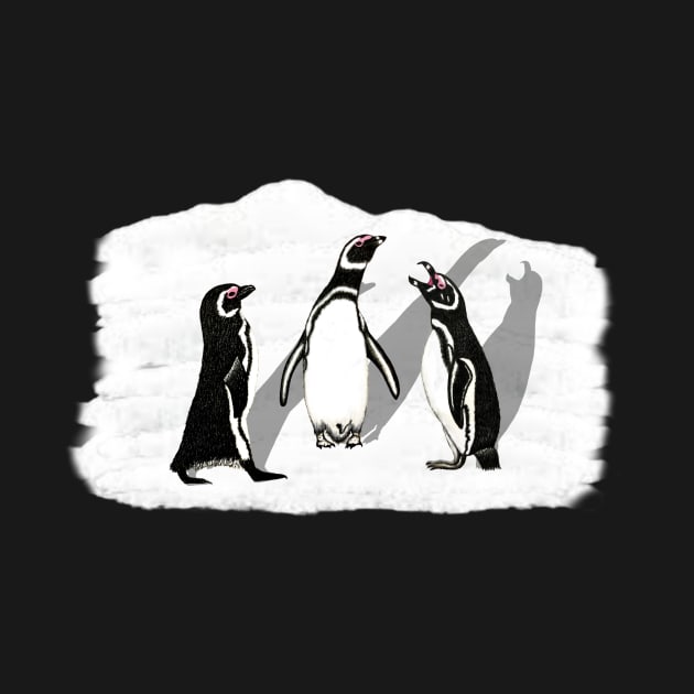 Magellanic Penguins Drawing by ArtAndBliss