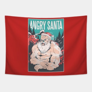 Angry Santa Tapestry