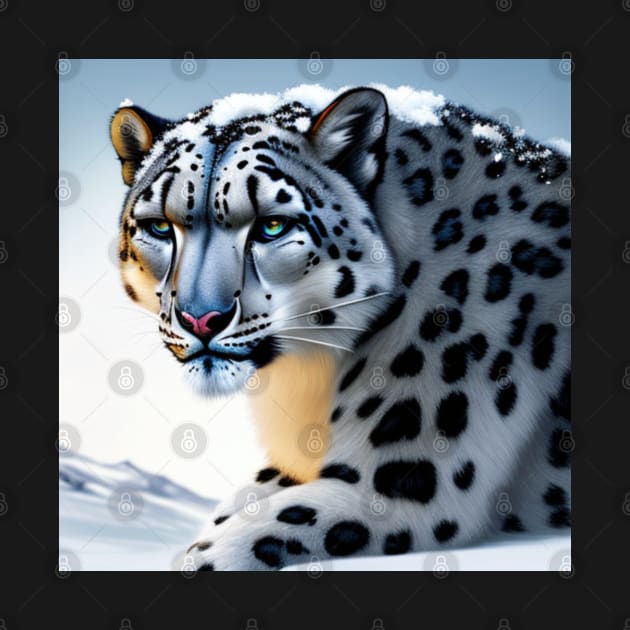 Snow Leopard - AI-Generated by MtWoodson