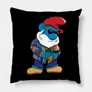 Call me Big Poppa Smurf Pillow