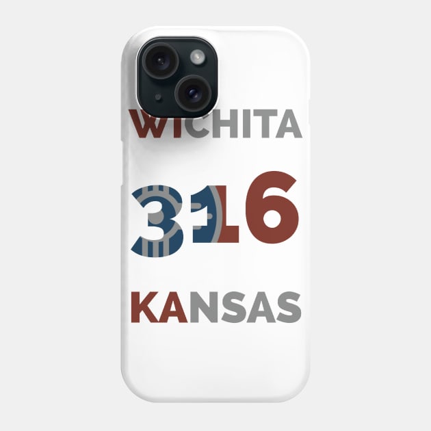 Wichita 316 Kansas Phone Case by EMP