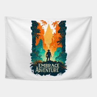 Embrace Adventure - Jungle Ruins - Indy Tapestry