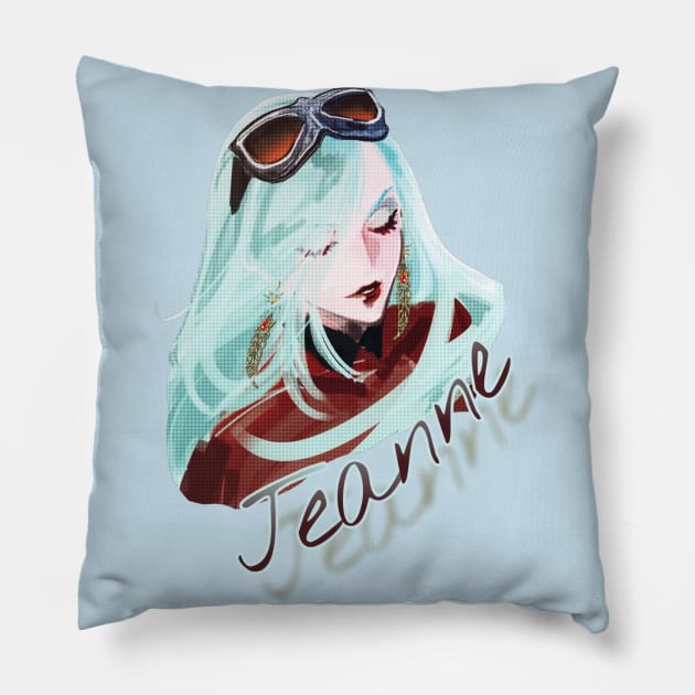 Jeanne Concept Art Pillow by Rose_Umbra