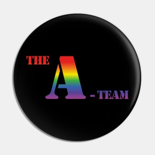 The A-Team Logo (rainbow effect) Pin