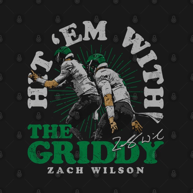 Zach Wilson New York J Griddy Celebration by Chunta_Design