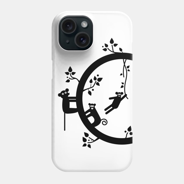 I'm more fun than a tree full of monkeys Phone Case by StripedBlackCat