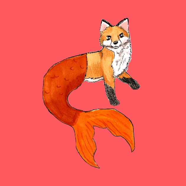 Fox Mermaid by BrittaniRose