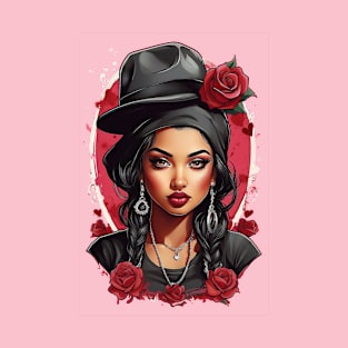 Cute Gangster Chola: Spreading Love with Attitude! - Valentine's T-Shirt