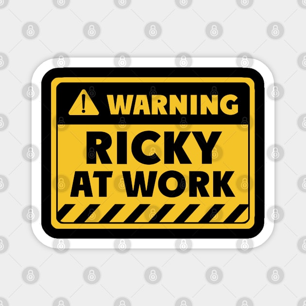 Ricky at work Magnet by EriEri