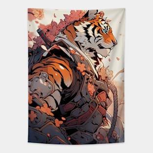 Tiger Samurai Tapestry