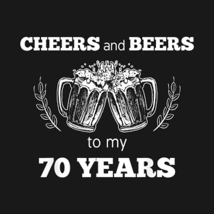 Cheers & Beers To My 71 Years 1949 Funny Cool Birthday T-Shirt