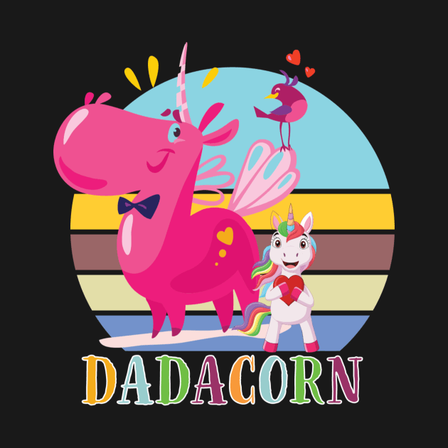 Funny Dadacorn Shirt Unicorn Lover Dad Gift by unicorn shirt