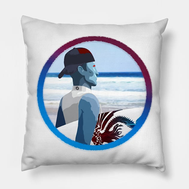 Surfer!Thrawn Circle V1 Pillow by #StarWars SWAG 77 Style