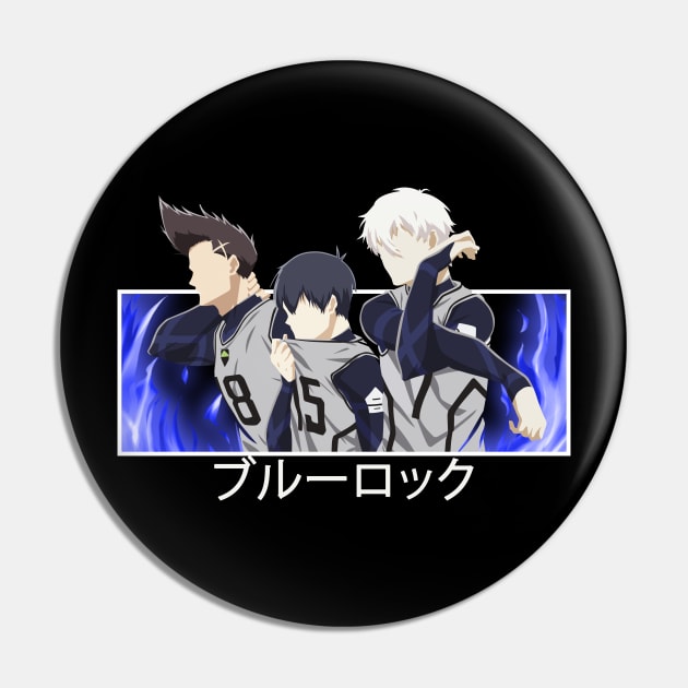 blue lock anime - Yoichi Isagi Baro and Nagi Pin by Abdoss