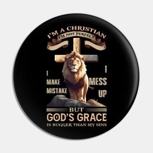 Jesus I'm A Christian I'm Not Perfect I Make Mistake Pin