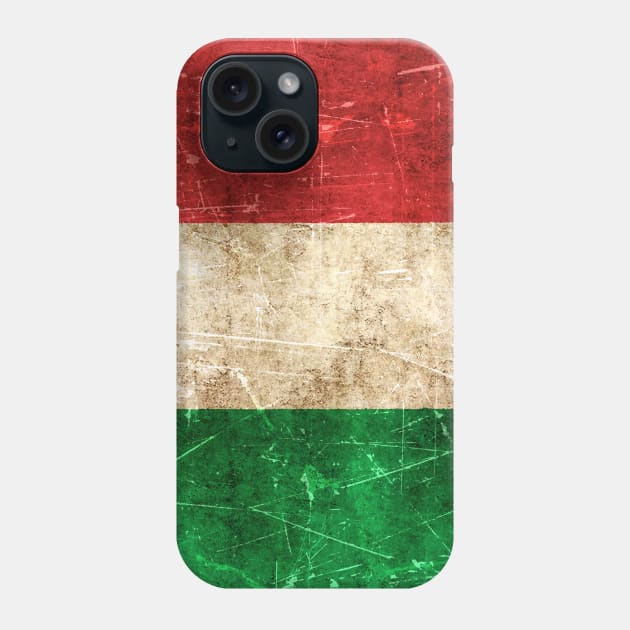 Vintage Aged and Scratched Italian Flag Phone Case by jeffbartels