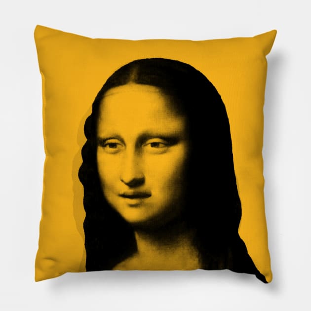 Monya Mona Lisa Speechless Pillow by Dexter54