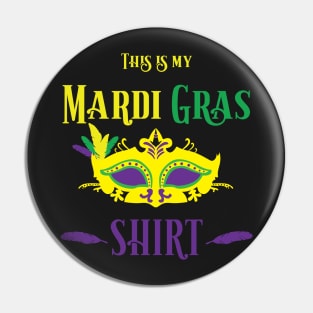 This is my Mardi Gras Shirt Pin