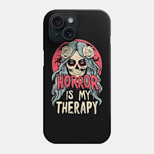 Horror movie loving girl Phone Case