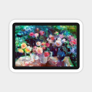 Still LIfe with Roses Magnet