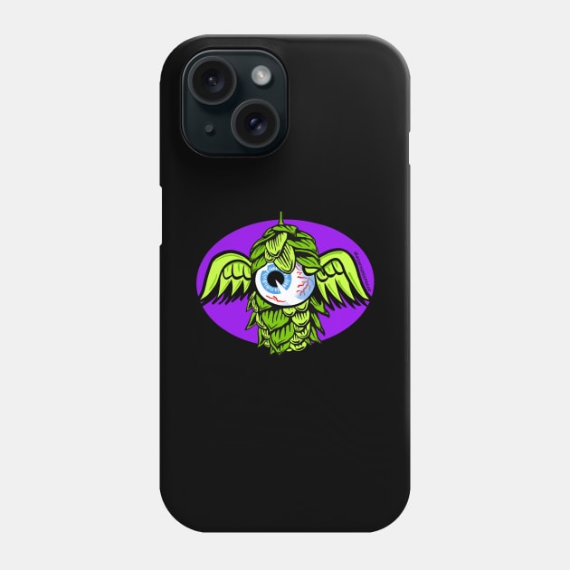 Flying Hop Eyeball Phone Case by Mindy’s Beer Gear