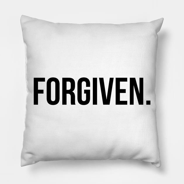 Forgiven. Pillow by ChristianLifeApparel