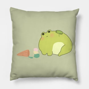 Frog and Ice Cream Pillow