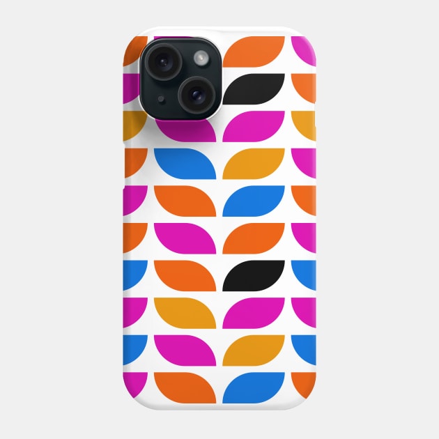 Geometric Pattern: Leaf: Summer Phone Case by Red Wolf