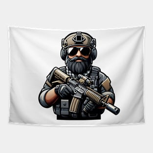 Tactical Man Tapestry