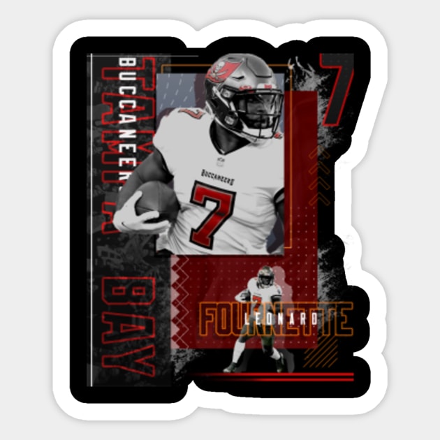 Leonard Fournette Football Paper Poster Buccaneers 2 - Leonard Fournette -  Sticker