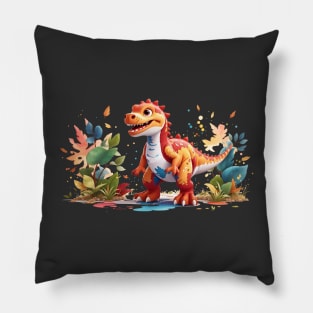 Cute Jurassic T-Rex Tyrannosaurus Rex Pillow