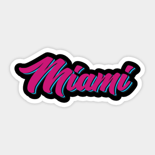 Miami Heat City HOLOGRAPHIC STICKER - NBA Miami Vice Premium Vinyl Sticker