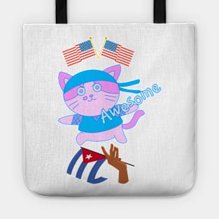 50% cuban 50% American 100% Awesome Tote