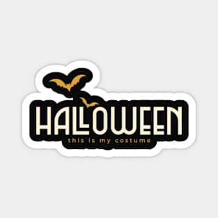 Halloween  My Minimalist Costume Magnet