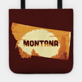 Montana state design / Montana lover / Montana cowboys gift idea / Montana home state Tote