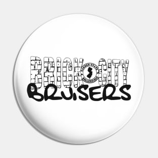 Brick City Bruisers - Black Logo Pin