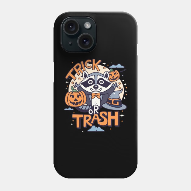 trick-or-trash Phone Case by Space Monkeys NFT