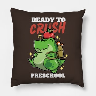 Cute Preschool Dinosaur - Tyrannosaurus Rex Ready To Crush Preschool Pillow