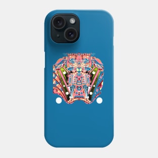 the alien astronaut in mictlan underworld hell ecopop Phone Case