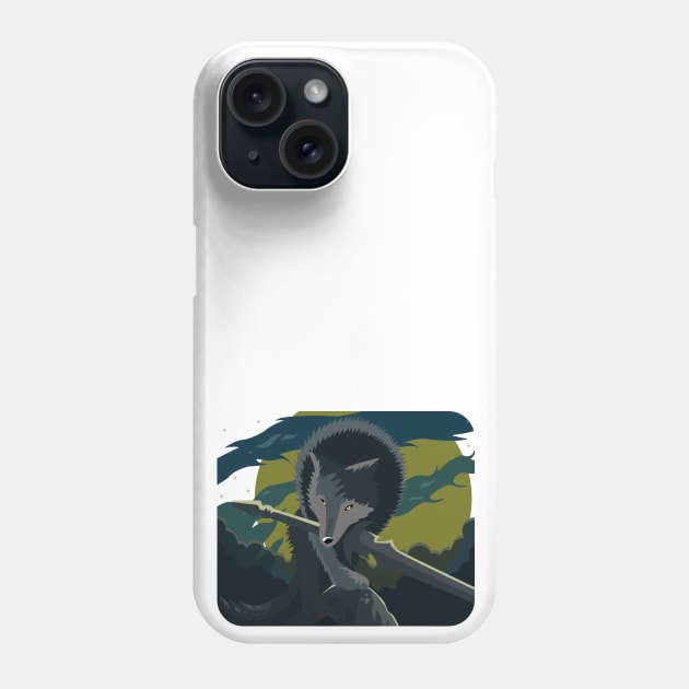 Sif, the Great Grey Wolf Phone Case by Miebk