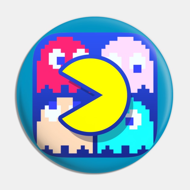 Pac Man Icon Pin by RoswellWitness