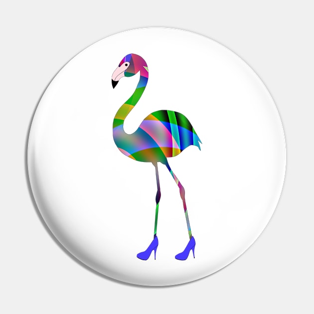 Chic Flamingo Pin by SartorisArt1