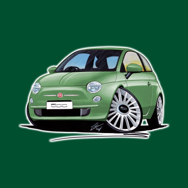 Fiat 500 Green by y30man5