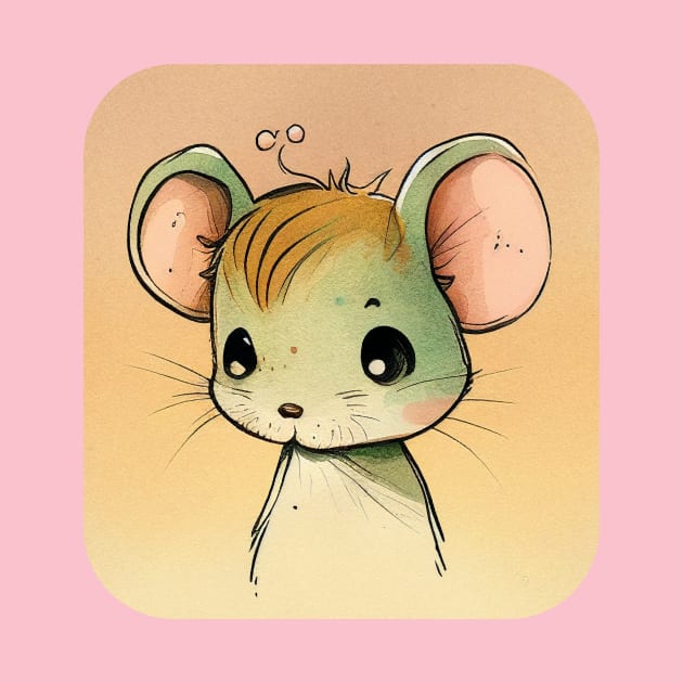 The little mouse in a tee-shirt by Sunshine-thru-the-tees